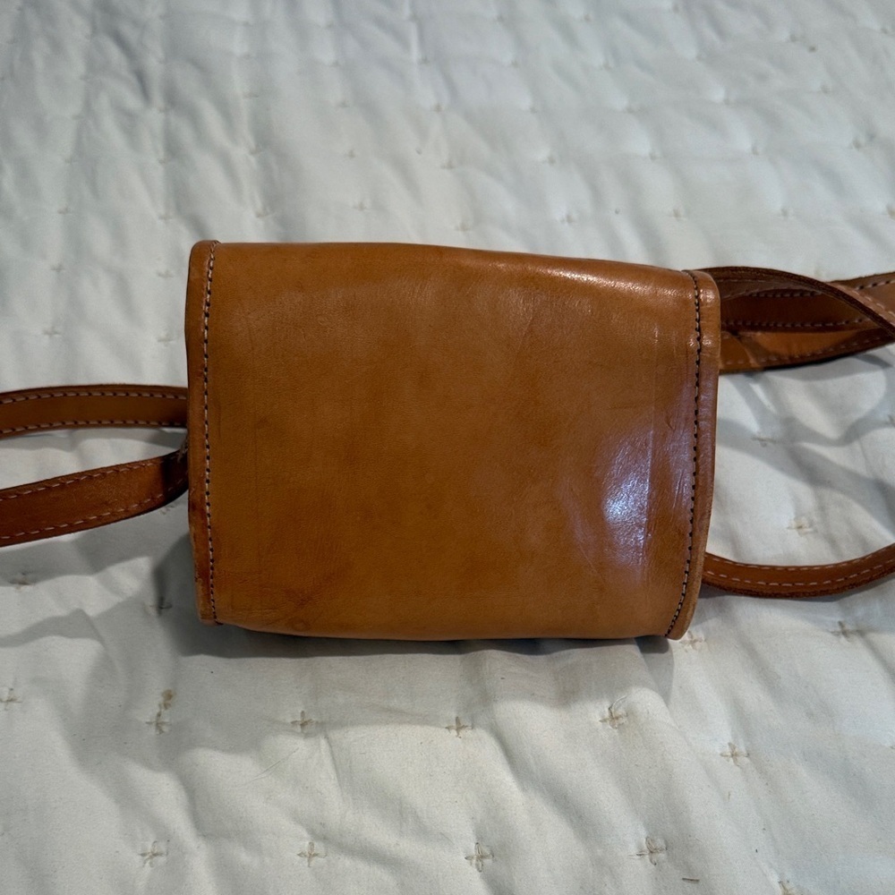 Chic Tan Leather Mini Bag (8) - Picture 3 of 7